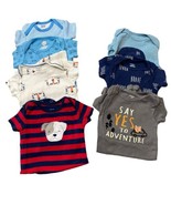 Bodysuits 3-6 Months Lot Of 7 Baby Boy Short Sleeve Snap - £11.46 GBP