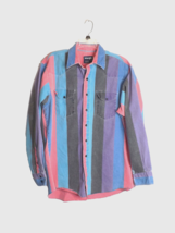 Vintage Wrangler Brushpopper Shirt 17 35 L/XL Western Rodeo Cowboy 90s X-L Tails - $158.40