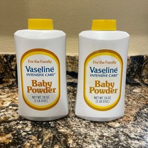 Vintage Vaseline Intensive Care Baby Powder TALC 2 Bottles READ Approx 8... - $32.45