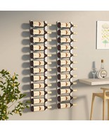  Wall Mounted Wine Rack for 12 Bottles 2 pcs White Iron - €148,83 EUR