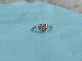 Heart Shape Round Cut Cubic Zirconia Women&#39;s Toe Ring 925 Sterling Silver - €3,40 EUR