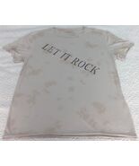 John Varvatos T-Shirt Men Fossil Grey Let It Rock Raw Edge Short Sleeve ... - $57.14 CAD