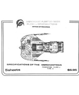 1986 Star Trek Specifications of Merchantman Set-5 Sheets-New Old Stock - $22.50