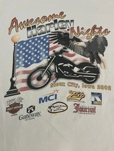 Y2K 2002 Harley T Shirt Sioux City Iowa Hanes Beefy XL Men Awesome Harle... - $9.89