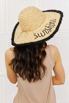 Fame Sunshine Straw Fringe Hat - £27.14 GBP