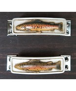 Set Of 2 Coastal Marine Nautical Fish Drawer Cabinet Door Bar Pull Knobs... - $26.05 CAD