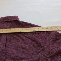 Old Navy Shirt Slim Fit Mens Burgundy Cotton Button Up Shirt Long Sleeve Size XL image 11