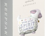 Hallmark Keepsake Ornament 2019 ~ &quot;Love Your Spirit, Godchild&quot; Porcelain... - £3.92 GBP