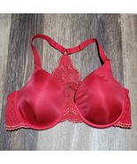 Maidenform Front Close Bra 38C Pink Lace Satin Racerback Underwire 07112 - $284.91 MXN