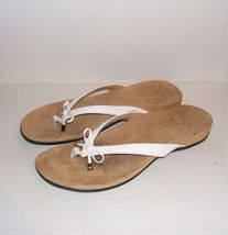 VIONIC &quot;BELLA II&quot; Women&#39;s White Casual Bow Sandals Thongs Size 11 US / 9 UK - £23.18 GBP