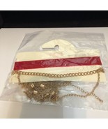 Carisma Women&#39;s Red and Gold Tone Chain Choker Necklace Fashion Statemen... - €4,26 EUR