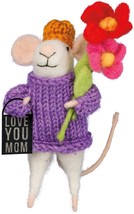 Primitives by Kathy Love You Mom Mouse Critter Ornament - $8.91