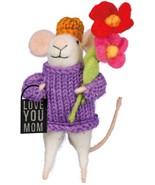 Primitives by Kathy Love You Mom Mouse Critter Ornament - $8.91