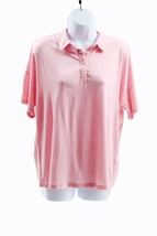 Style and Co Pink Polo Top Size Large - $15.83