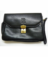 Vintage Pierre Cardin Paris Gents Brown Leather Clutch/Wallet Handbag 16... - $56.12