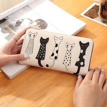 Women Cat  Wallet  High Quality Creative Female Card Holder Casual Zip Ladies Cl - £15.63 GBP