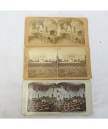 3 Stereoscopic Card U S Capitol Washington White House State Dining Room - $288.49 MXN