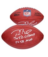 TOM BRADY Autographed &quot;7x SB Champ / 5x SB MVP&quot; Authentic Football FANATICS - $3,780.00