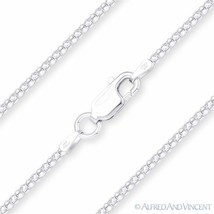 1.6mm Popcorn Link Coreana Necklace Italian Chain in Italy .925 Sterling Silver - £14.11 GBP+
