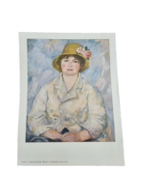 Madame Renoir Color Portfolio Print plate 3 portrait of Aline 12.5&quot;x9.5&quot; - £7.07 GBP