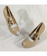 Shoes of Soul Womens Platform Stiletto Pumps Heels Patent Leather Camel ... - £10.03 GBP