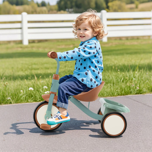 Toddler Tricycle Kids Trike with Adjustable Seat and Basket Aged 3-5 Years Old-G Item image 2