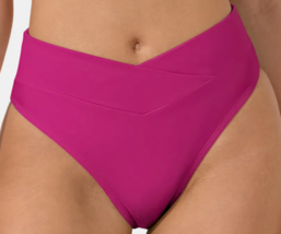 Halara Size Medium Crossover Waist Cheeky Bikini Swim Bottom - $12.99