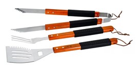 Even Embers ACC4005AS Grill Tool Set with Non-slip Grip Handles - £21.03 GBP