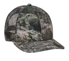 Otto Cap Mossy Oak Mountain Range Country Camouflage 6 Panel Trucker Low Profile - £9.35 GBP