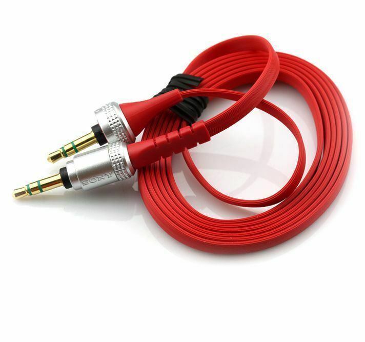 RED 3.5mm Audio AUX Cable WIRE For Sony MDR-X10 XB920 XB910 Headphone He... - $7.91