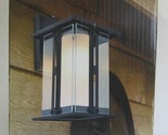 NEW LUTEC Craftsman Style Outdoor LED Wall Lantern Matte Black Finish Light - $62.36