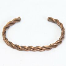 Vintage Solid Copper Braided Twisted Cuff Bracelet Women  A - $11.75