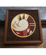 Framed Cross Stitch Southwest Eagle American Indian Gift Decoration - $34.28 CAD