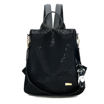 Sequined Female New Anti-theft School Bag Korean Version of OxMulti-func... - £25.72 GBP