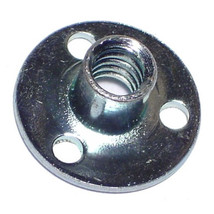 #10-32 x 5/16&quot; Zinc Plated Steel Fine Thread Brad Hole Tee Nuts (12 pcs.) - £12.10 GBP