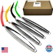 VMSIXVM Diamond Jigs Saltwater Fishing Lures 1-16oz Flat Metal Jigging S... - $56.04