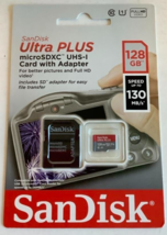 New San Disk Ultra Plus 128GB Micro Sdxc UHS-I Memory Card With Adapter - £16.19 GBP