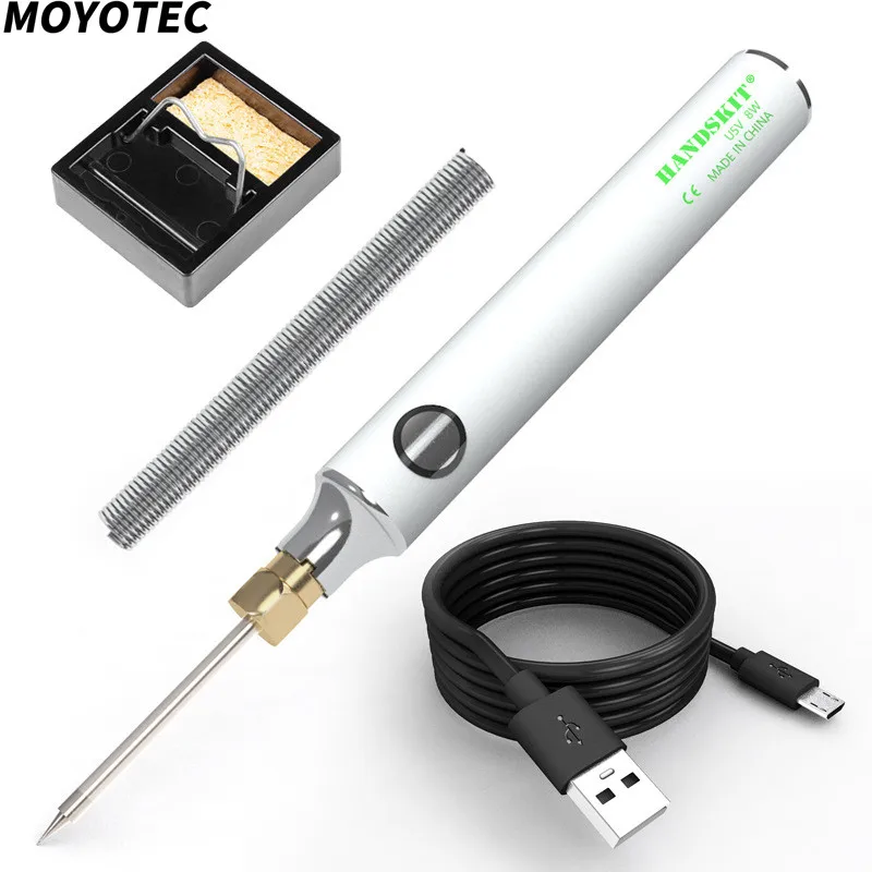MOYOTEC 5V 8W New Adjustable Temperature USB Powered Electric Soldering   Weldin - £210.17 GBP