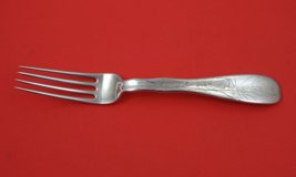 Lap Over Edge Acid Etched By Tiffany Sterling Dinner Fork w/ Wheat 8&quot; - £394.88 GBP