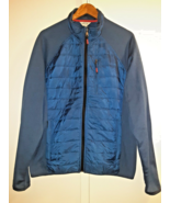 ORVIS Blue Fleece Quilted  Zip Jacket Men&#39;s  Medium JJ - $14.69