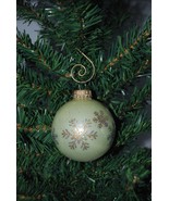Silver Gold Glitter Flakes 2-5/8&quot; Glass Ball Christmas Ornament - £7.82 GBP