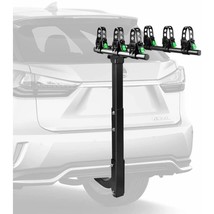 Bike Rack for Car, 3 Bike Hitch Rack with 2-Inch Receiver, Foldable- Black - $53.11