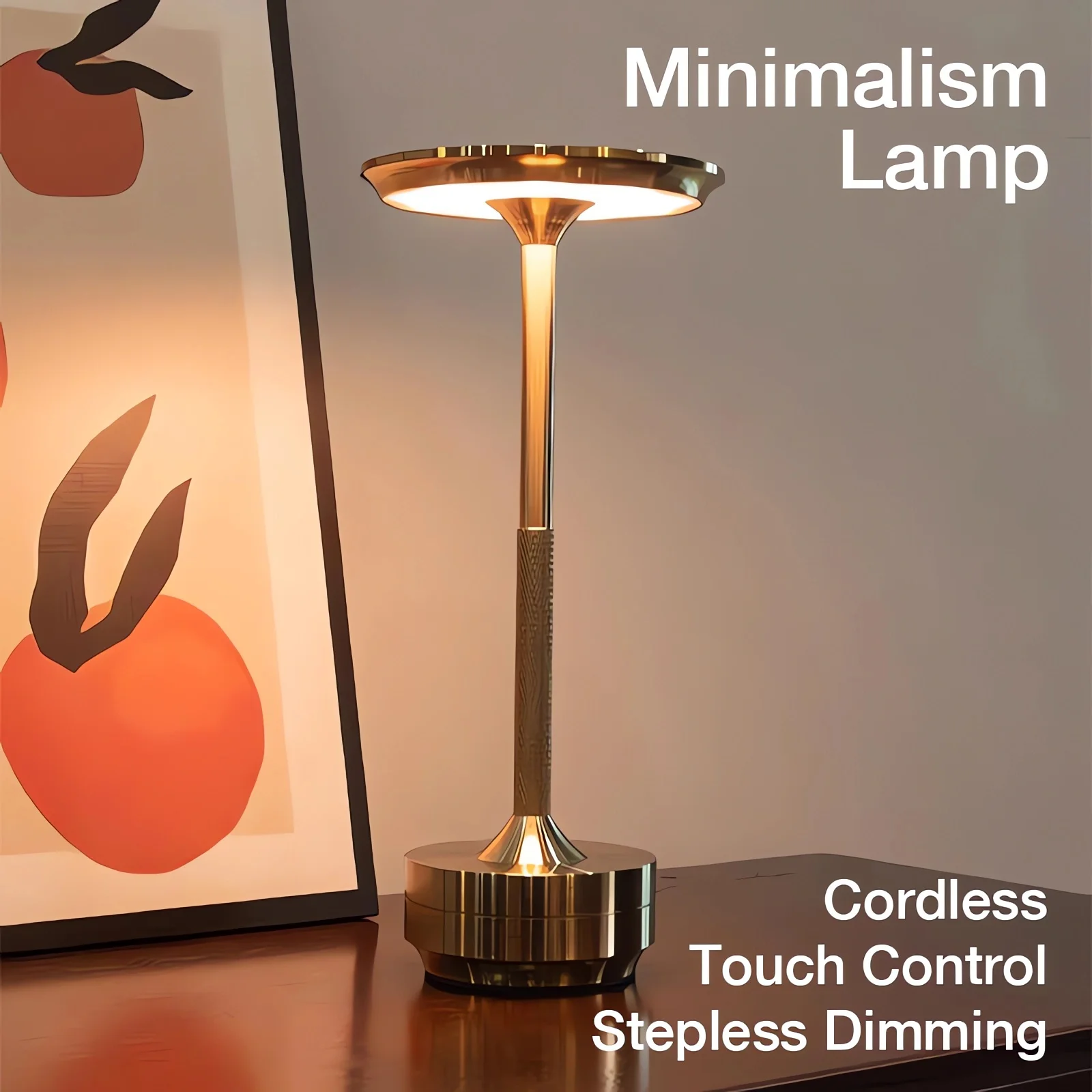 Minimalism Cordless Lamp with Touch Control Modern Design Lamp Nordic Desk - $29.98+