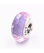 TOP 2016 Spring 925 Silver Handmade Purple Shimmer Faceted Murano Glass ... - $18.52 CAD