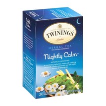 TWININGS HERBAL TEA NIGHTLY CALM 20 Tea Bags - £5.47 GBP