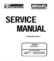 Mercury Mariner 40 50 55 60hp 2Stroke Service Shop Repair Manual - £10.22 GBP+