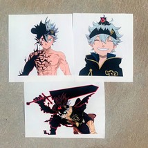 Asta Black Clover Demon Form Wizard King Black Bulls Anime Sticker Decal... - £5.18 GBP