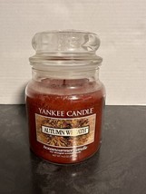 Yankee Candle &quot;Autumn Wreath&quot; Scented, Classic 14.5oz Medium Jar Single Wick - £12.64 GBP