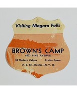 Niagara Falls New York Brown&#39;s Camp Campground Cabins Advertisement Ad 3... - $19.48 CAD