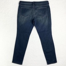 Sonoma Skinny Jean Womens 14 Midrise Dark Blue Stretch Denim Pants 38x29 - £10.51 GBP